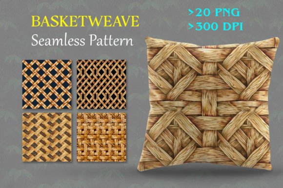 Basketweave Seamless Pattern for Modern Design