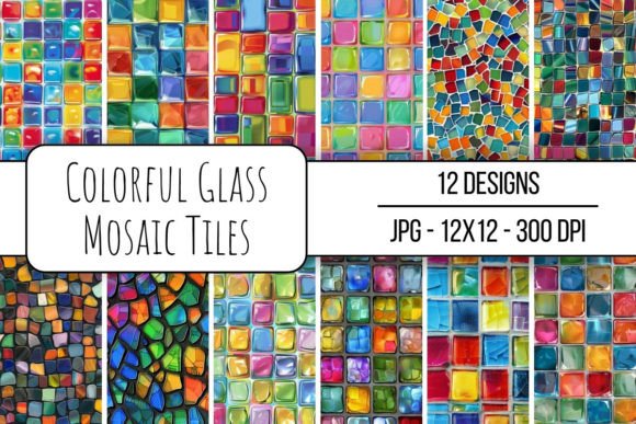 Colorful Glass Mosaic Tiles for Creative Projects