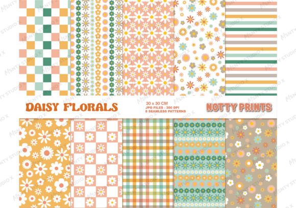 Daisy Florals Seamless Pattern: A Versatile Digital Asset for Creative Projects