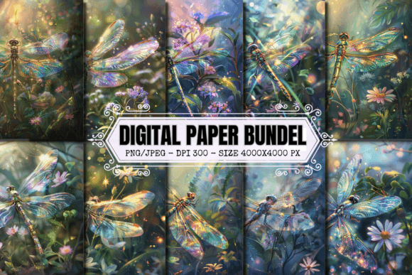 Digital Paper Pack by Dragonfly Digital Pape