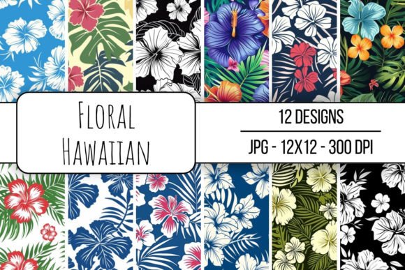 Floral Hawaiian Seamless Pattern: A Strategic Asset for Digital Creativity and Brand Identity