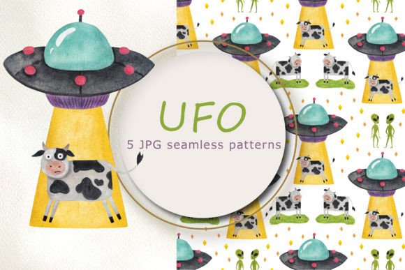 Funny UFO, Watercolor Digital Paper: A Comprehensive Evaluation