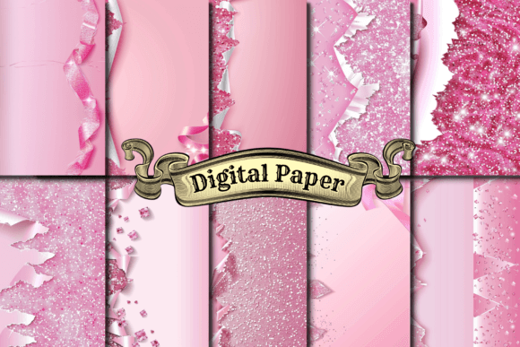 Glam Pink Tears Digital Paper: A Versatile Asset for Modern Creators