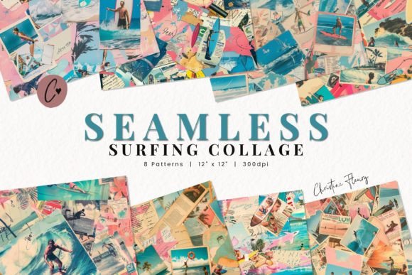 Seamless Surfing Collage Digital Paper: A Comprehensive Evaluation