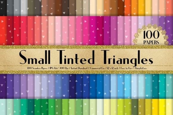 Small Tinted Triangle Confetti Paper