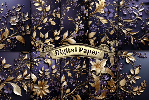 Understanding Purple Gold Foil Digital Paper for Professional and Creative Projects