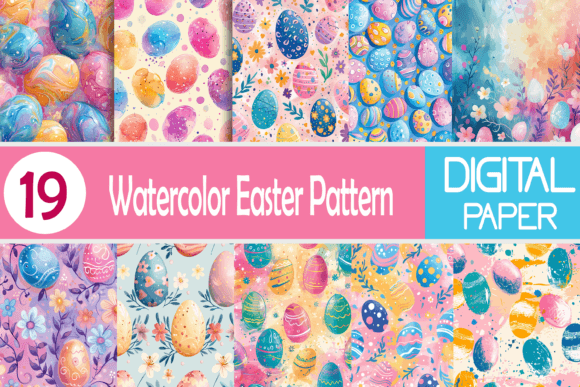 Watercolor Easter Pattern: Elevate Your Brand with Spring Art
